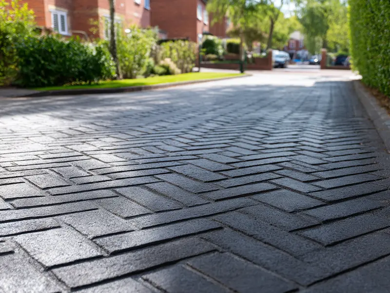 Block paving driveway