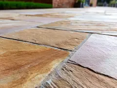 Natural stone driveway